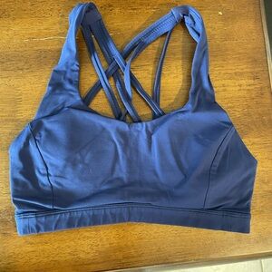 Lululemon Athletica Navy Strappy Sports Bra